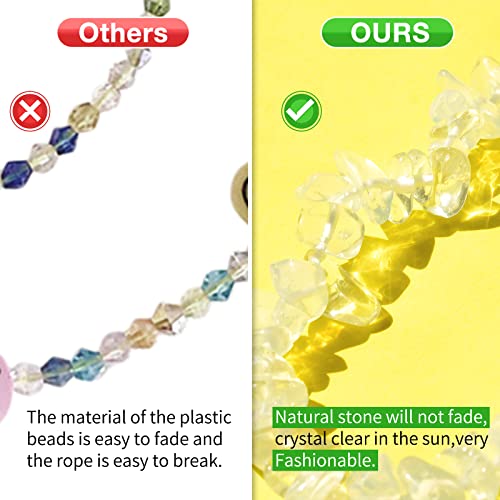 BEACE Phone Charms/Chain Strap for Women-Cell Phone Case Lanyard Wrist Strap-Natural Gemstone Charms for Airpod Case Airpods Pro2 from 