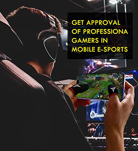 3 Colors 15 Pack E-Sports Light Model Gaming Finger Sleeves, 0.15mm Superconducting Nanofibers, Smooth Feel, Anti-Sweat, Extremely Thin, Fit All Touchscreen Devices by Nuozme