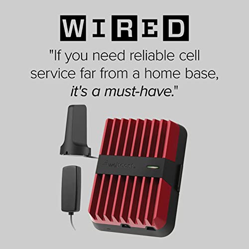weBoost Drive Reach - Vehicle Cell Phone Signal Booster | 5G & 4G LTE | Magnetic Roof Antenna | Boosts All U.S. Carriers - Verizon, AT&T, T-Mobile | Made in the U.S. | FCC Approved (model 470154) by Wilson Electronics