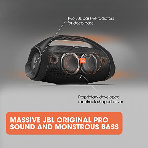 JBL Boombox 2 - Portable Bluetooth Speaker, Powerful Sound and Monstrous Bass, IPX7 Waterproof, 24 Hours of Playtime, Powerbank, JBL PartyBoost for Speaker Pairing, for Home and Outdoor(Black) from JBL