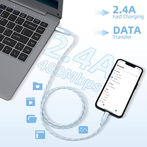 USB C to Lightning Cable 3 Pack 6FT Apple MFi Certified iPhone Charger Fast Charging Type c to Lightning Cable iPhone Fast Charger for iPhone 14 13 12 11 Pro Max Xr Xs 8 and More from GHEREL