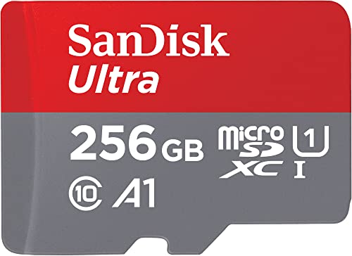 SanDisk 256GB Ultra microSDXC UHS-I Memory Card with Adapter - Up to 150MB/s, C10, U1, Full HD, A1, MicroSD Card - SDSQUAC-256G-GN6MA from Western Digital Technologies, Inc.