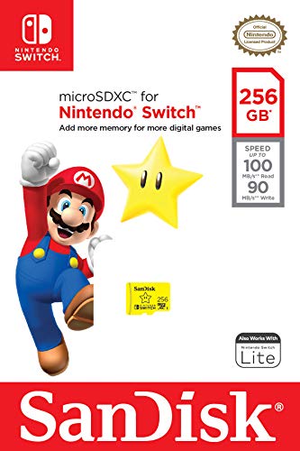 SanDisk 256GB microSDXC-Card, Licensed for Nintendo-Switch - SDSQXAO-256G-GNCZN from Western Digital Technologies, Inc.