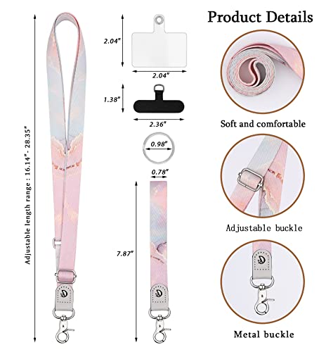 Doooze Phone Lanyard,Phone Strap,Phone Lanyard Crossbody,Phone Charms Strap,Universal Cell Phone Lanyard for All Smartphone by Doooze