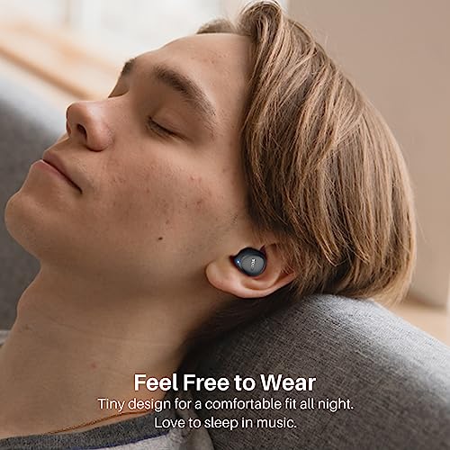 TOZO A1 Mini Wireless Earbuds Bluetooth 5.3 in Ear Light-Weight Headphones Built-in Microphone, IPX5 Waterproof, Immersive Premium Sound Long Distance Connection Headset with Charging Case, Black by TOZO