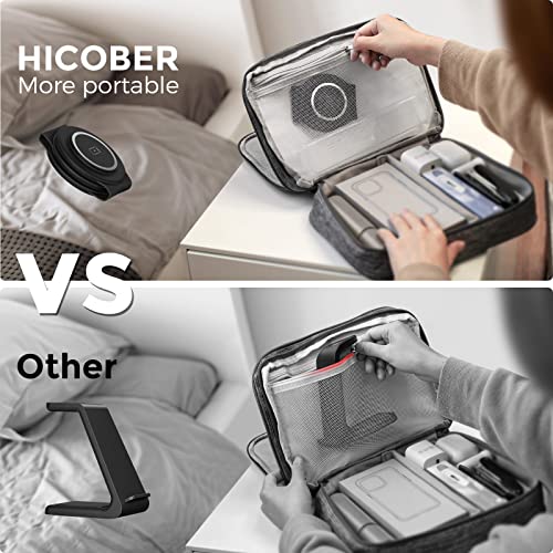 3 in 1 Charging Station for Apple, Hicober Travel Wireless Charger for Magsafe Charger Foldable Stand Compatible for Multple Devices for Apple Watch/iWatch/Airpods/for iPhone 14 13 12 Black from Dongguan weizhichuang Technology Co., Ltd