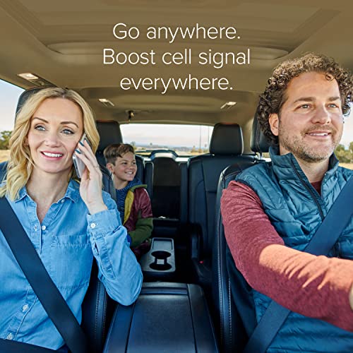 weBoost Drive Reach - Vehicle Cell Phone Signal Booster | 5G & 4G LTE | Magnetic Roof Antenna | Boosts All U.S. Carriers - Verizon, AT&T, T-Mobile | Made in the U.S. | FCC Approved (model 470154) by Wilson Electronics