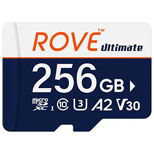 ROVE Ultimate Micro SD Card microSDXC 256GB Memory Card with USB 3.2 Type C Card Reader 170MB/s C10, U3, V30, 4K, A2 for Dash Cam, Android Smart Phones, Tablets, Games by ROVE