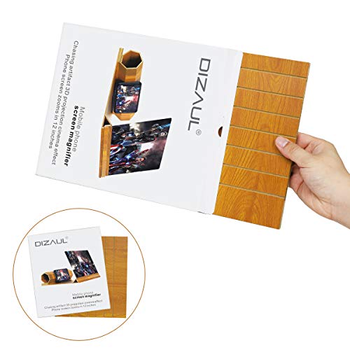 12ââ Screen Magnifier for Smartphone â Mobile Phone 3D Magnifier Projector Screen for Movies, Videos, and Gaming â Foldable Phone Stand with Screen Amplifier â Compatible with All Smartphones from dizaul