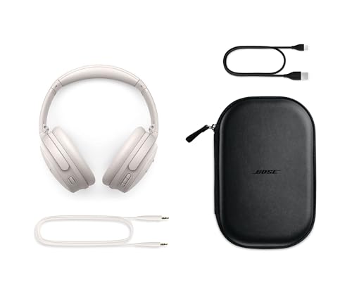 Bose QuietComfort 45 Bluetooth Wireless Noise Cancelling Headphones - White Smoke by Bose
