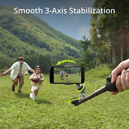 DJI Osmo Mobile 6 Gimbal Stabilizer for Smartphones, 3-Axis Phone Gimbal, Built-In Extension Rod, Object Tracking, Portable and Foldable, Vlogging Stabilizer, YouTube TikTok, Slate Gray by DJI