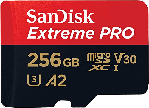 SanDisk 256GB Extreme Pro Durable, Captures 4K UHD Video, 200MB/s Read and 140MB/s Write microSD UHS-I Card for Recording Outdoor Adventures and Weekend Trips by âWestern Digital Technologies Inc.