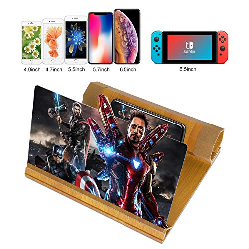 12ââ Screen Magnifier for Smartphone â Mobile Phone 3D Magnifier Projector Screen for Movies, Videos, and Gaming â Foldable Phone Stand with Screen Amplifier â Compatible with All Smartphones from dizaul