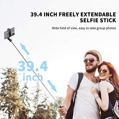 Portable Selfie Stick, Handheld Phone Tripod Stand with Detachable Wireless Remote, Selfie Stick Tripod for iPhone 14 13 12 11 pro Xs Max Xr X 8 7 Plus, Android Moto Samsung Google Smartphone, More by LDP
