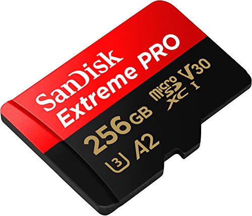 SanDisk 256GB Extreme Pro Durable, Captures 4K UHD Video, 200MB/s Read and 140MB/s Write microSD UHS-I Card for Recording Outdoor Adventures and Weekend Trips by âWestern Digital Technologies Inc.