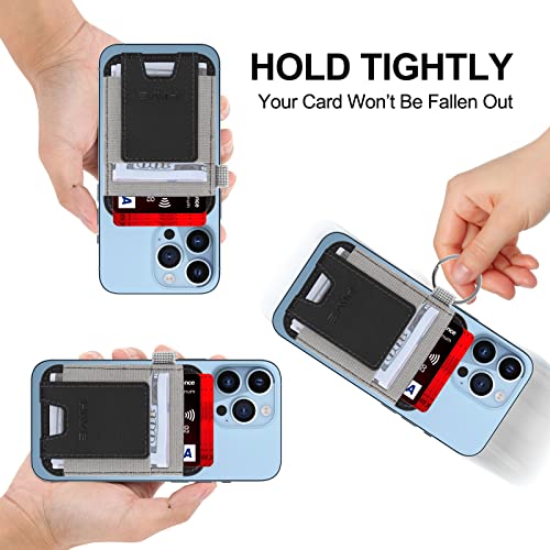 New-Upgrade Magnetic Card Wallet Holder for Apple Magsafe, Magnetic Magsafe Leather Wallet for iPhone 14/13/12 Magsafe, Mag-Safe Wallet for Back of iPhone 14 iPhone 13/12 Series, Fits 7 Cards, Black from HiWe