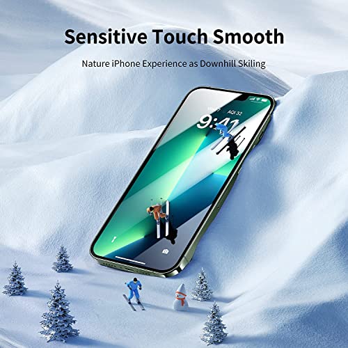 SmartDevil 3 Pack Screen Protector for iPhone 14/iPhone 13 / iPhone 13 Pro(6.1 Inch), [Easy Installation Frame][Double Military Grade Shatterproof] HD Bubble Free 9H Tempered Glass-Case Friendly from SmartDevil