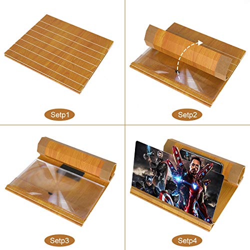 12ââ Screen Magnifier for Smartphone â Mobile Phone 3D Magnifier Projector Screen for Movies, Videos, and Gaming â Foldable Phone Stand with Screen Amplifier â Compatible with All Smartphones from dizaul