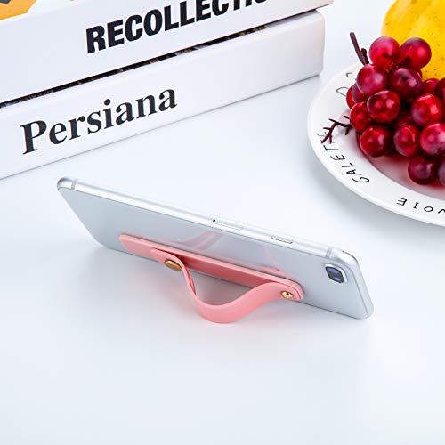 Weewooday 6 Pieces Phone Strap Cell Phone Grip Holder Telescopic Stand Universal Finger Kickstand for Most Smartphones (Soft Colors) by Weewooday