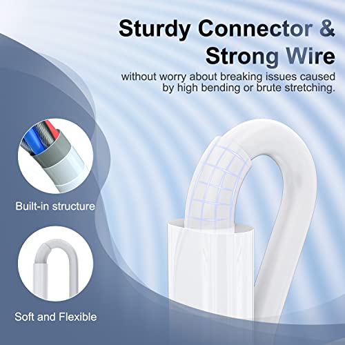 iPhone Charger 6 Feet Apple MFi Certified, Lightning Cable 6FT Fast Charging Cord Compatible with iPhone 14 13 12 11 Pro Max XR XS X 8 7 Plus 6S / iPad/Airpods (3 Pack) by FOXSEA