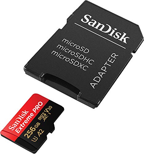 SanDisk 256GB Extreme Pro Durable, Captures 4K UHD Video, 200MB/s Read and 140MB/s Write microSD UHS-I Card for Recording Outdoor Adventures and Weekend Trips by âWestern Digital Technologies Inc.