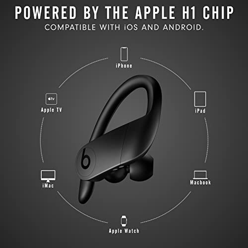 Beats Powerbeats Pro Wireless Earbuds - Apple H1 Headphone Chip, Class 1 Bluetooth Headphones, 9 Hours of Listening Time, Sweat Resistant, Built-in Microphone - Black from Apple