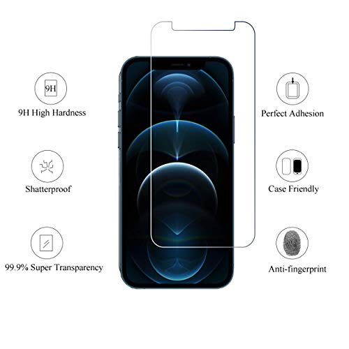 Ailun Glass Screen Protector for iPhone 12 pro Max 2020 6.7 Inch 3 Pack Case Friendly Tempered Glass by Siania