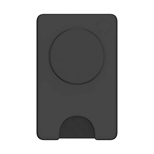 PopSockets: Phone Wallet with Expanding Phone Grip, Phone Card Holder - Black by PopSockets