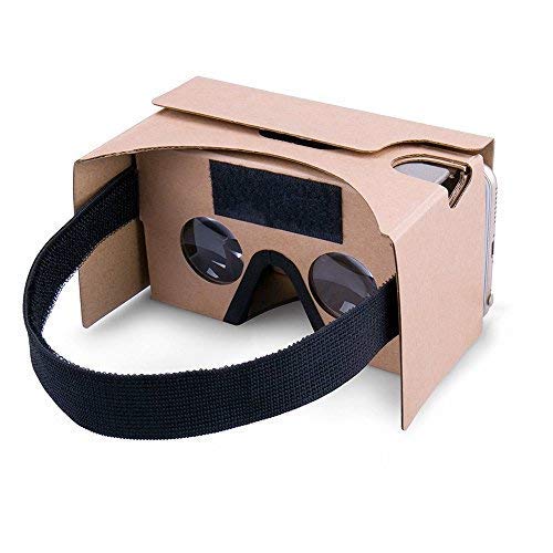 Google Cardboard,VR Headsets 3D Box Virtual Reality Glasses with Big Clear 3D Optical Lens and Comfortable Head Strap for All 3-6 Inch Smartphones (Yellow, 1 Pack) by Printor