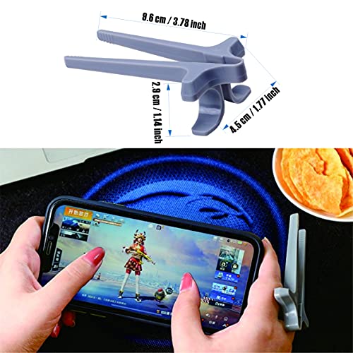 Heeloo 4pcs Finger Chopsticks for Gamers,Snack Clips,Gaming Finger Sleeves,Game Controllers,Game Accessories,Cell Phones Accessories,Gamer Gifts, Finger Tongsï¼Multicolorï¼4 pcsï¼ by 
