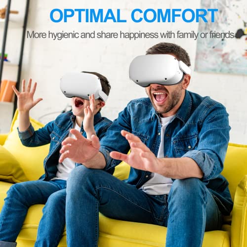 SUPERUS Facial Interface & Face Cover Pad for Oculus Quest 2, Sweat-Proof PU Foam Cushion - VR Accessories for Meta Quest 2, Compatible with Oculus Quest 2 Original Spacer by SUPERUS