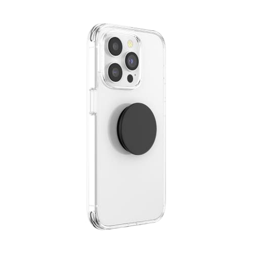PopSockets: PopGrip with Swappable Top for Phones and Tablets - Black by PopSockets