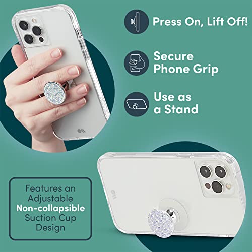 Case-Mate - MINIS - Phone Grip - Holder - Stand - Removable - Allows MagSafe Accessory Usage - Universally Compatible - Suction Cup - Twinkle Stardust from Case-Mate