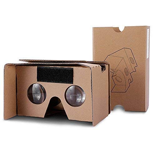Google Cardboard,VR Headsets 3D Box Virtual Reality Glasses with Big Clear 3D Optical Lens and Comfortable Head Strap for All 3-6 Inch Smartphones (Yellow, 1 Pack) by Printor