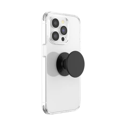 PopSockets: PopGrip with Swappable Top for Phones and Tablets - Black by PopSockets