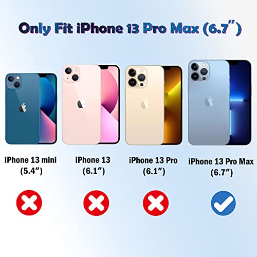 QHOHQ 3 Pack Screen Protector for iPhone 13 Pro Max 6.7" with 3 Pack Tempered Glass Camera Lens Protector, Ultra HD, 9H Hardness, Scratch Resistant, Easy Install - Case Friendly from QHOHQ
