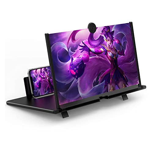 Fanlory 14" Screen Magnifier for Cell Phone 3D HD Magnifying Projector Screen Enlarger for Movies, Videos and Gaming â Foldable Phone Stand with Screen AmplifierâCompatible with All Smartphones from Fanlory