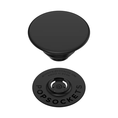 PopSockets: PopGrip with Swappable Top for Phones and Tablets - Black by PopSockets