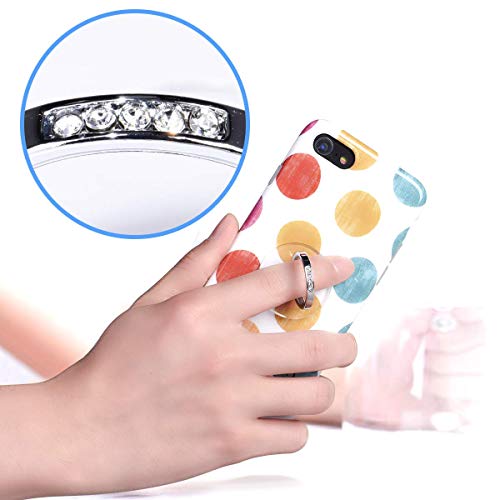 Transparent Phone Ring Holder Grip - EI Sonador Clear Cell Phone Ring Stand Holder Finger Grip Kickstand 360Â° Rotation, Compatible with Most of Phones, Tablets and Case (2 Silver Diamond) by EI Sonador