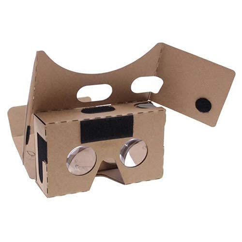 Google Cardboard,VR Headsets 3D Box Virtual Reality Glasses with Big Clear 3D Optical Lens and Comfortable Head Strap for All 3-6 Inch Smartphones (Yellow, 1 Pack) by Printor