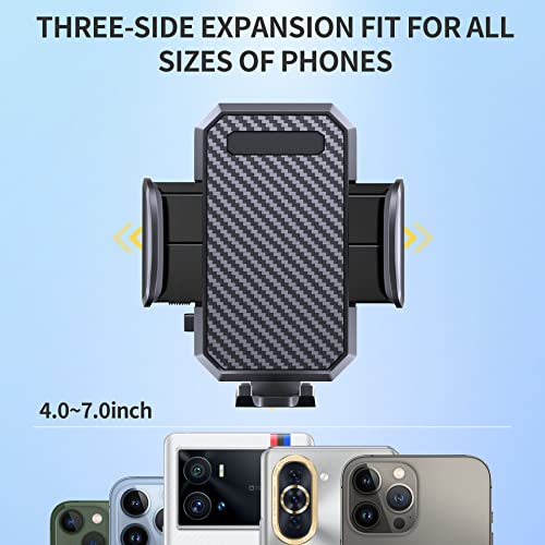 FBB Phone Mount for Car, [ Off-Road Level Suction Cup Protection ] 3in1 Long Arm Suction Cup Holder Universal Cell Phone Holder Mount Dashboard Windshield Vent Compatible with All Smartphones by FBB