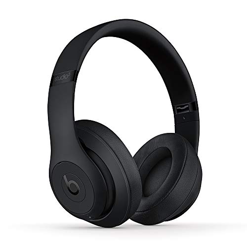 Beats Studio3 Wireless Noise Cancelling Over-Ear Headphones - Apple W1 Headphone Chip, Class 1 Bluetooth, 22 Hours of Listening Time, Built-in Microphone - Matte Black (Latest Model) from Beats