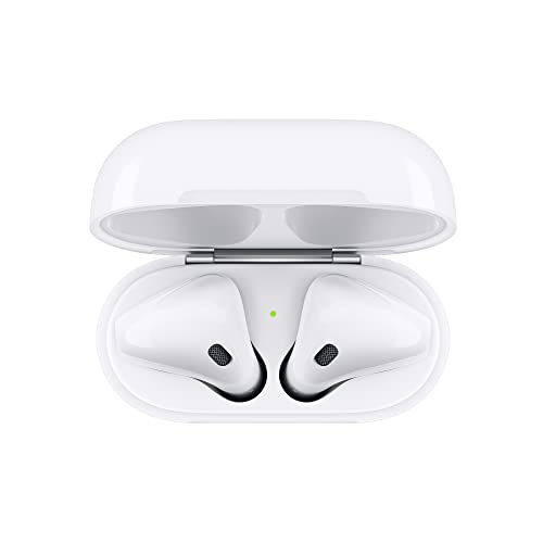 Apple AirPods (2nd Generation) Wireless Earbuds with Lightning Charging Case Included. Over 24 Hours of Battery Life, Effortless Setup. Bluetooth Headphones for iPhone by Apple Computer