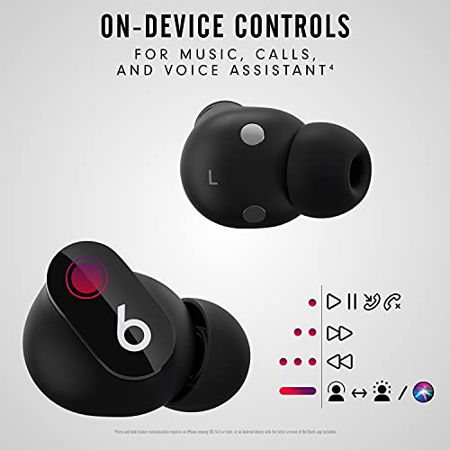 Beats Studio Buds - True Wireless Noise CancellingÂ EarbudsÂ - Compatible with Apple & Android, Built-in Microphone, IPX4 Rating, Sweat Resistant Earphones, Class 1 BluetoothÂ Headphones - Black from Beats