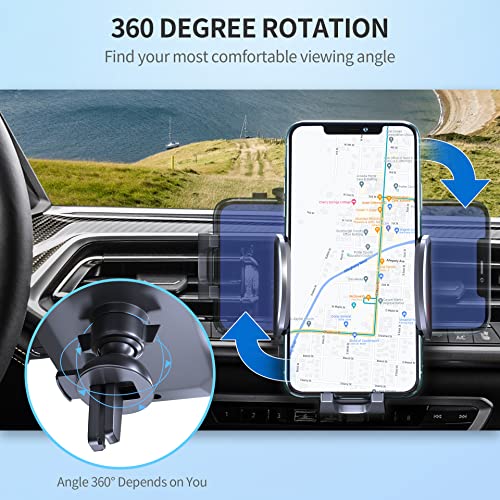 FBB Phone Mount for Car, [ Off-Road Level Suction Cup Protection ] 3in1 Long Arm Suction Cup Holder Universal Cell Phone Holder Mount Dashboard Windshield Vent Compatible with All Smartphones by FBB