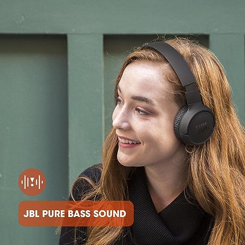JBL Tune 510BT: Wireless On-Ear Headphones with Purebass Sound - Black from JBL
