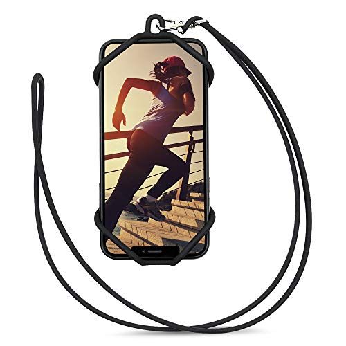 Cell Phone Lanyard, Gear Beast Silicone Smartphone Holder Case and Neck Strap Compatible with Most Phones Including iPhone 12 Pro Max Mini 11 Pro Max XS XR X 8 Plus Galaxy S20 S10 S9 + Note 20 10 9 from Gear Beast