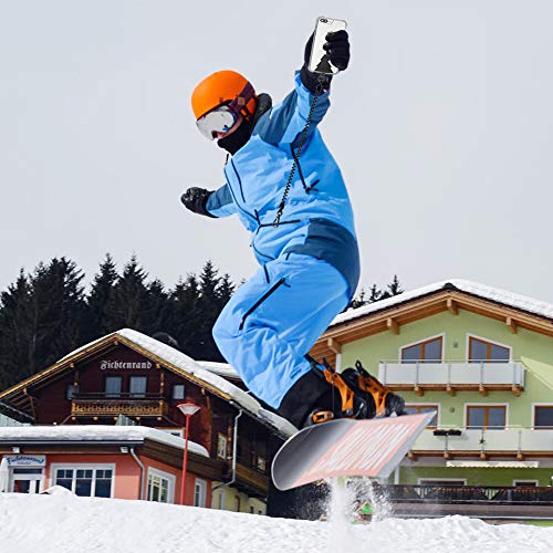 Doormoon Phone Lanyard Tether with Patch, Universal Stretchy Straps and Phone Case Anchor for Anti-drop Outdoor Skiing Hiking Cycling Climbing Compatible for iPhone Samsung Pixel Most Smartphones from Doormoon