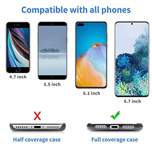 OUTXE Universal Phone Lanyard 2 Packs - 2Ã Adjustable Neck Strap, 4Ã Phone Patches- Black from OUTXE