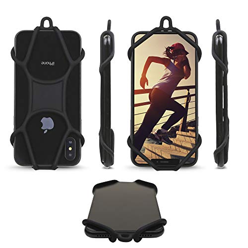 Cell Phone Lanyard, Gear Beast Silicone Smartphone Holder Case and Neck Strap Compatible with Most Phones Including iPhone 12 Pro Max Mini 11 Pro Max XS XR X 8 Plus Galaxy S20 S10 S9 + Note 20 10 9 from Gear Beast